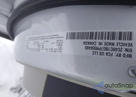 2023 Chrysler Pacifica Touring L z USA, uszkodzony, nr VIN 2C4RC1BG7PR556465